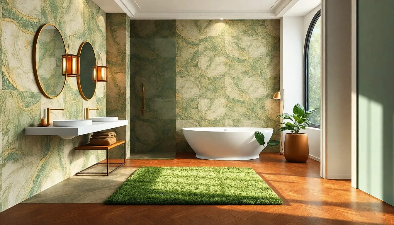 25 Stunning Green and Gold Bathroom Ideas to Transform Your Space in 2025 13