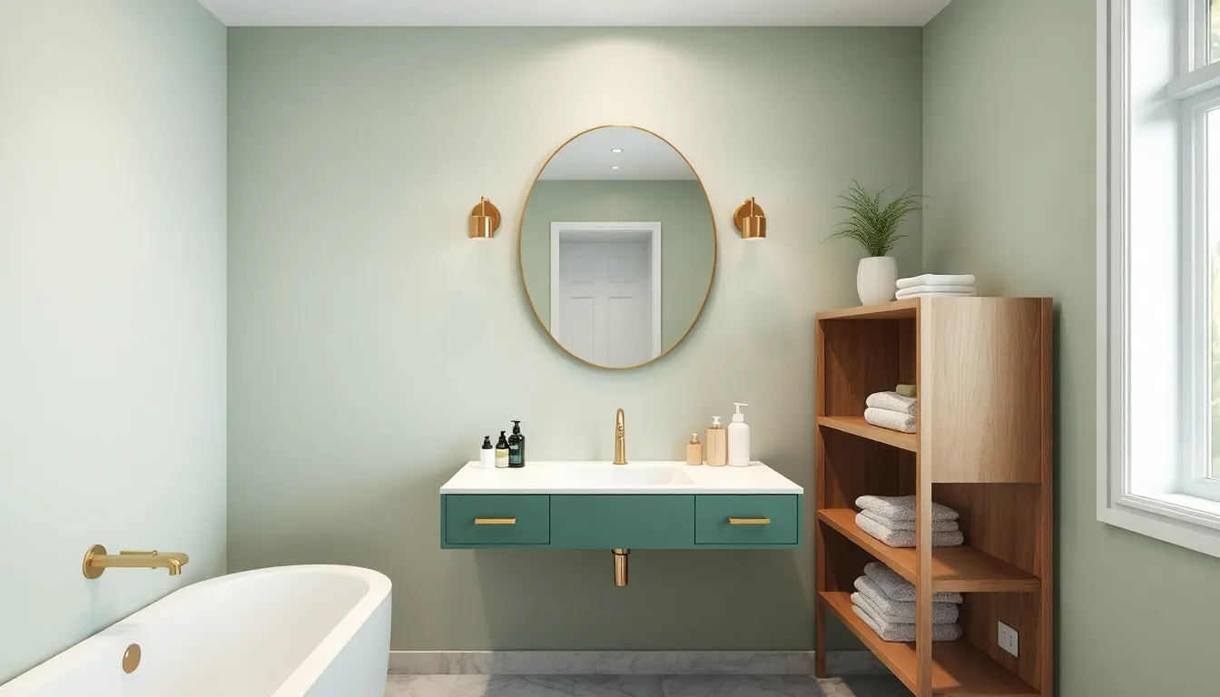 27 Stunning Green Vanity Bathroom Ideas That'll Transform Your Space in 2025 13