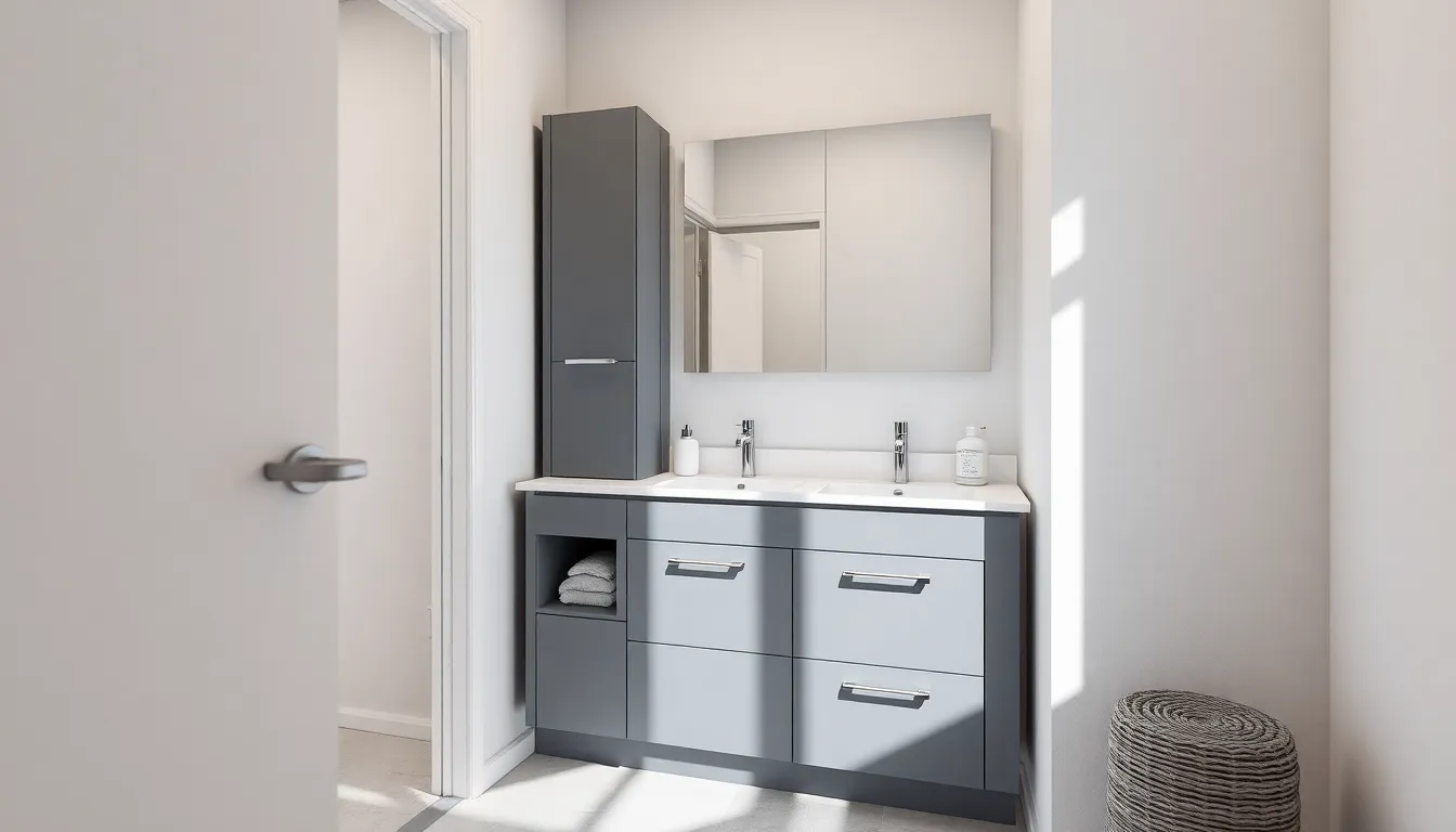 15 Stunning Grey Vanity Bathroom Ideas That Will Transform Your Space 14 15 Stunning Grey Vanity Bathroom Ideas That Will Transform Your Space 13