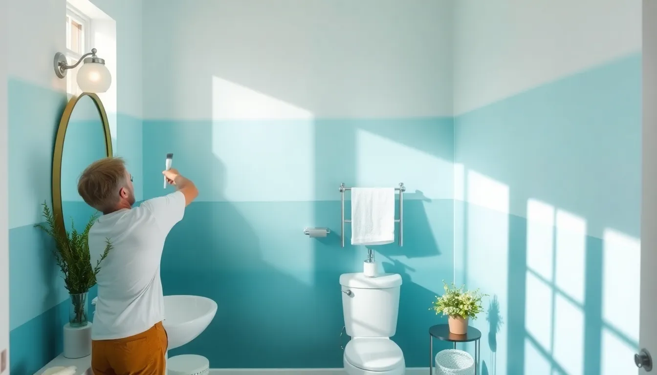25 Brilliant Ideas for Painting a Small Bathroom That Actually Work 13