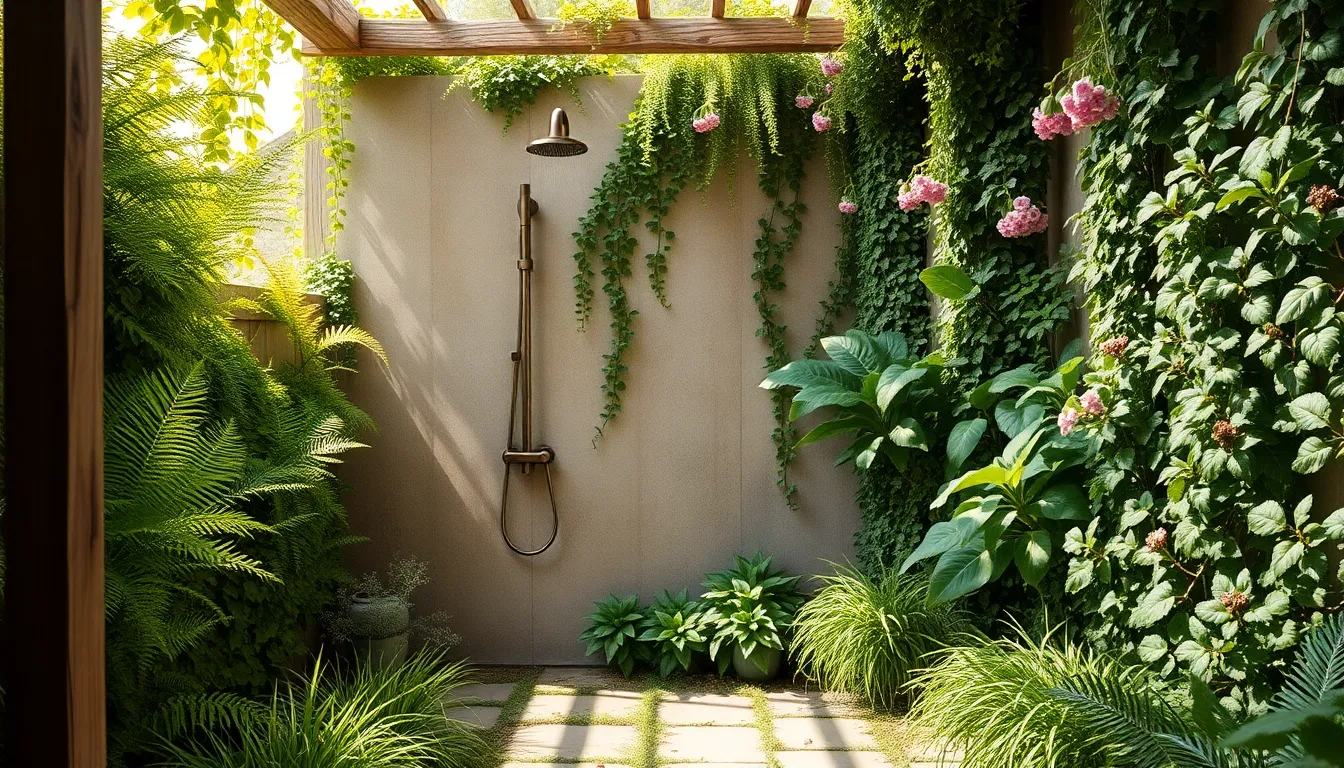 25 Stunning Rustic Outdoor Shower Ideas That'll Transform Your Backyard Into a Spa 14 25 Stunning Rustic Outdoor Shower Ideas That'll Transform Your Backyard Into a Spa 13