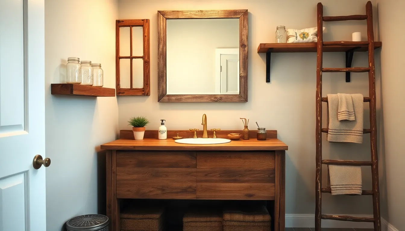 25 Stunning Bathroom Rustic Ideas to Transform Your Space on Any Budget 15