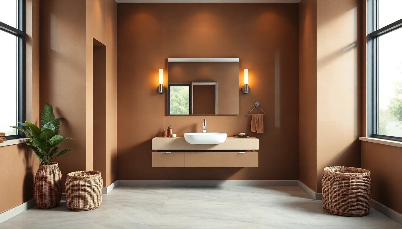 25 Stunning Brown Bathroom Ideas That Will Transform Your Space Into a Spa Retreat 15