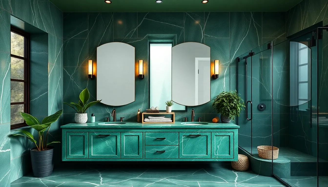 27 Stunning Green Vanity Bathroom Ideas That'll Transform Your Space in 2025 15