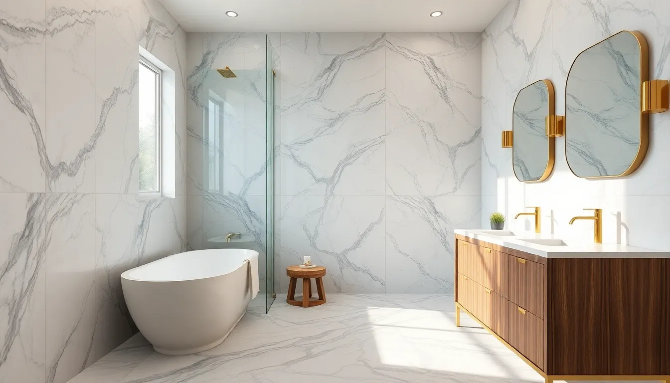 25 Stunning Half Tiled Bathroom Ideas That Will Transform Your Space in 2025 15