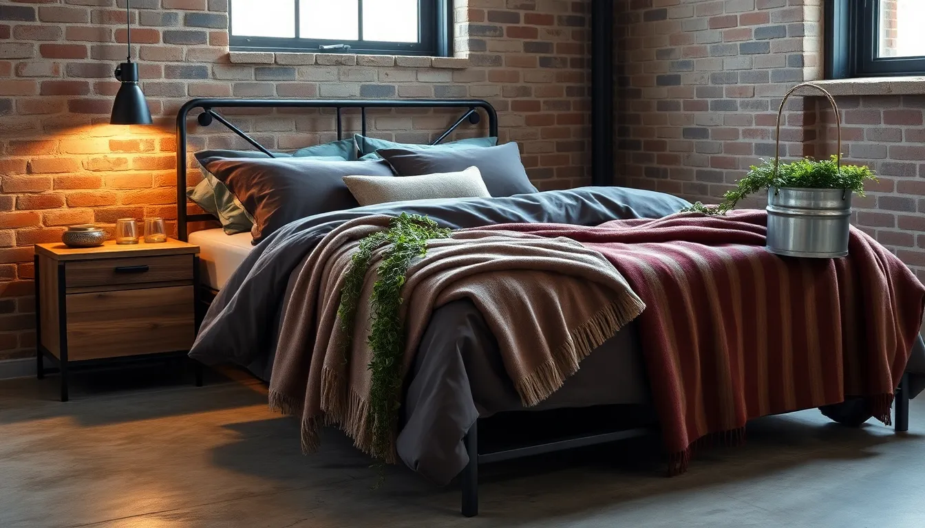 23 Industrial Bedroom Decor Ideas That Transform Your Space Into a Stylish Retreat 15