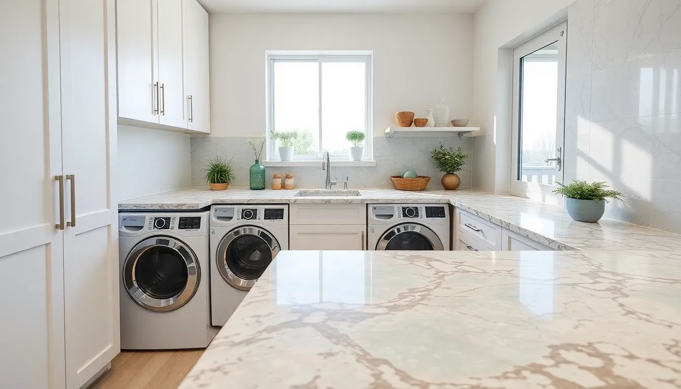 25 Laundry Room Countertop Ideas to Transform Your Space (Budget to Luxury) 16 25 Laundry Room Countertop Ideas to Transform Your Space (Budget to Luxury) 15
