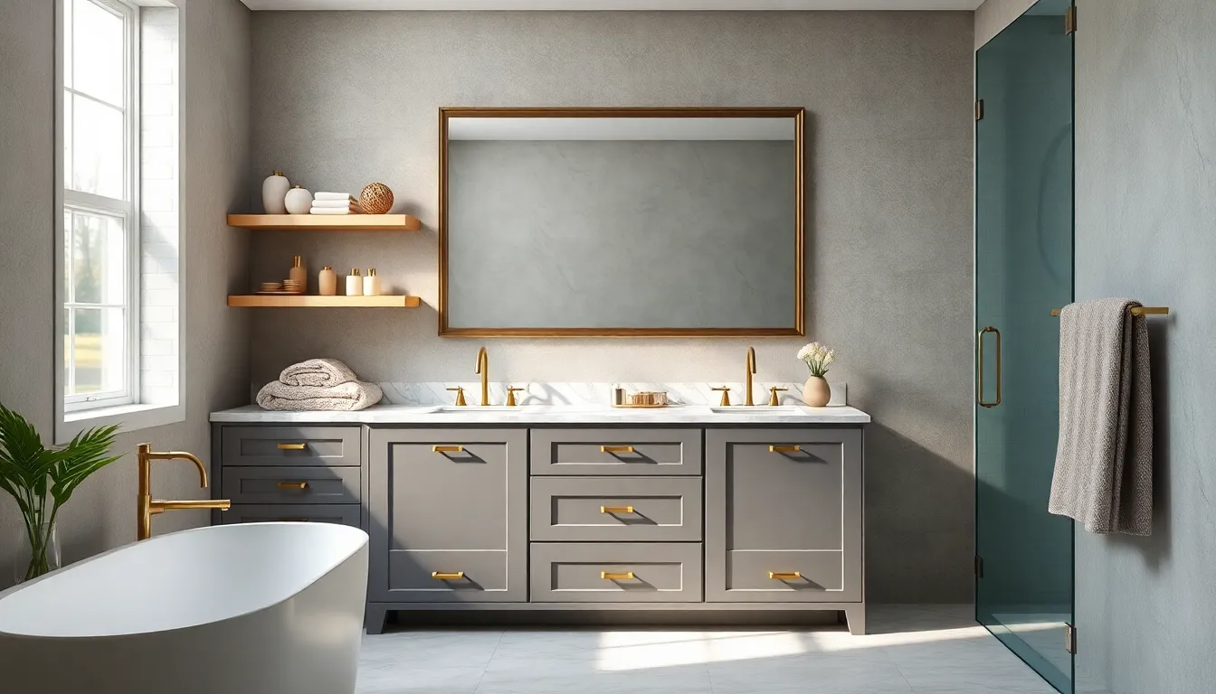 15 Stunning Grey Vanity Bathroom Ideas That Will Transform Your Space 18 15 Stunning Grey Vanity Bathroom Ideas That Will Transform Your Space 17