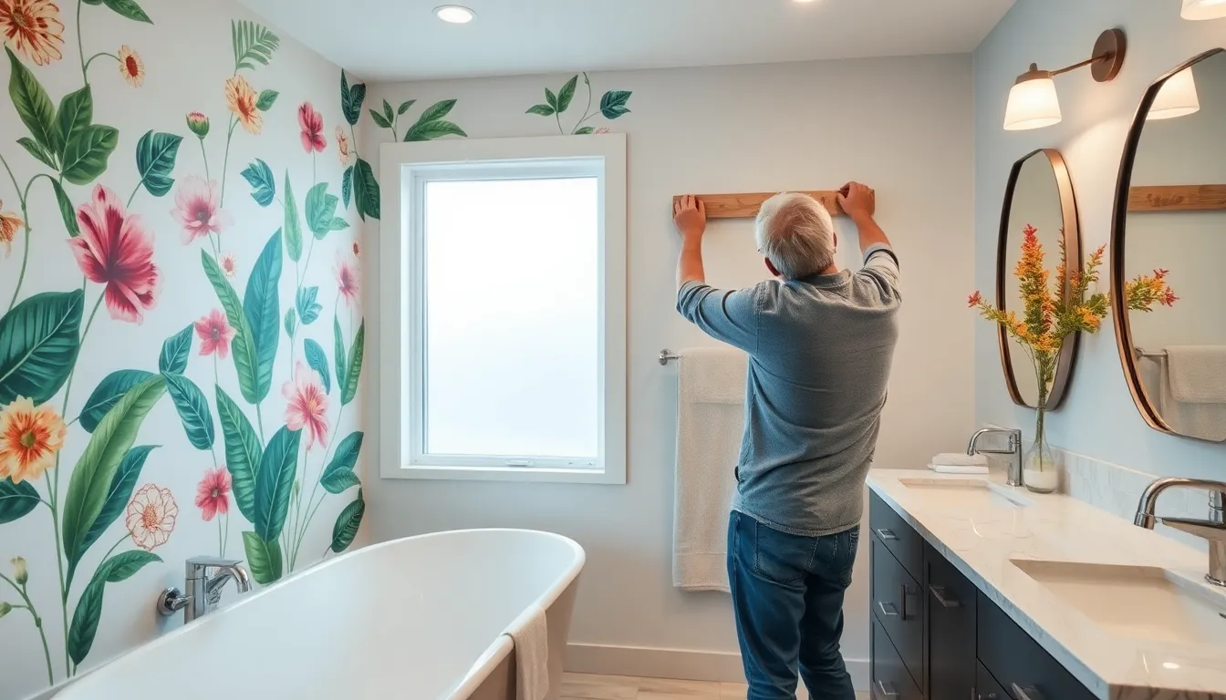 25 Stunning Modern Bathroom Wallpaper Ideas That Will Transform Your Space in 2025 17