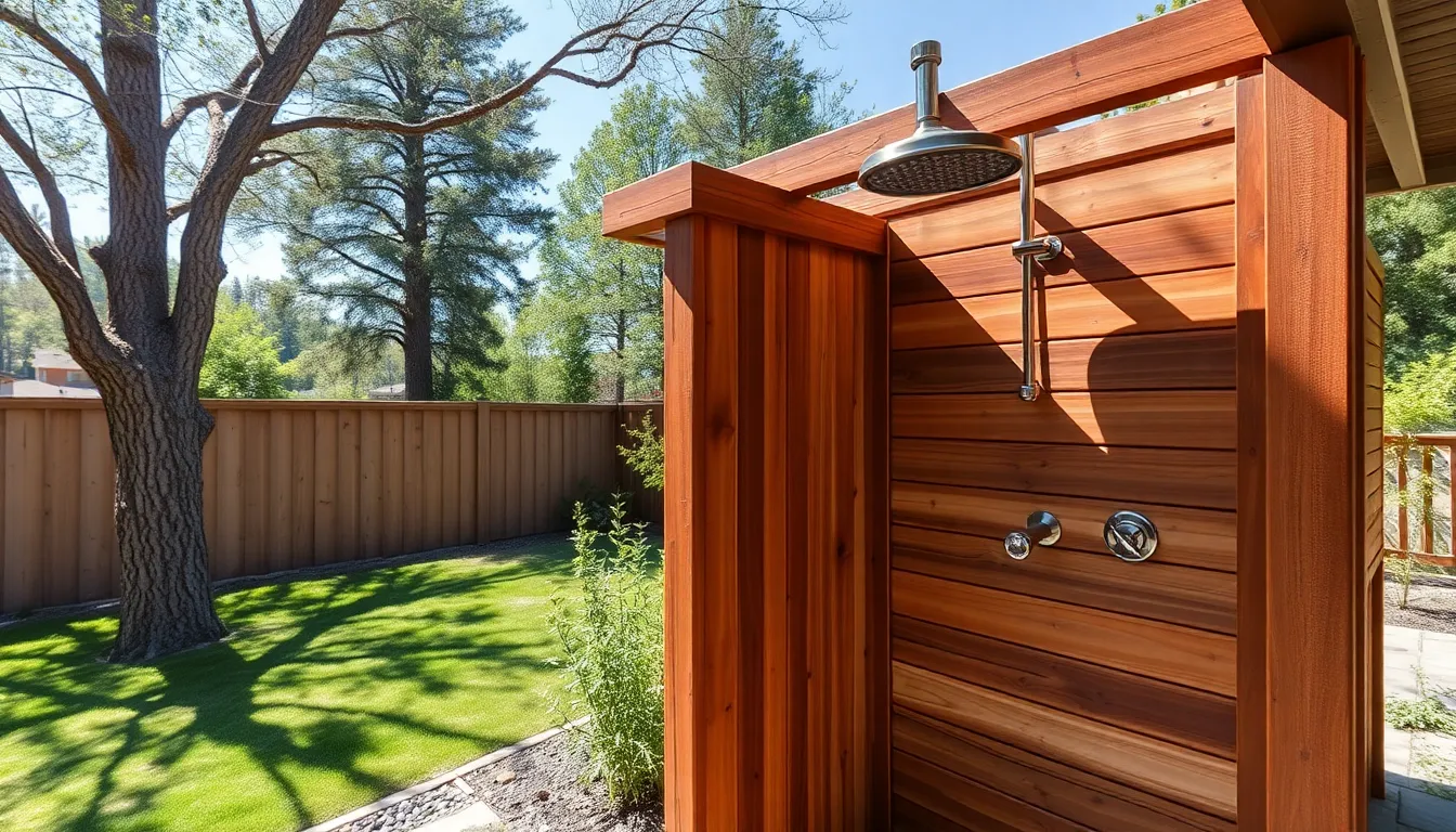 25 Stunning Rustic Outdoor Shower Ideas That'll Transform Your Backyard Into a Spa 18 25 Stunning Rustic Outdoor Shower Ideas That'll Transform Your Backyard Into a Spa 17