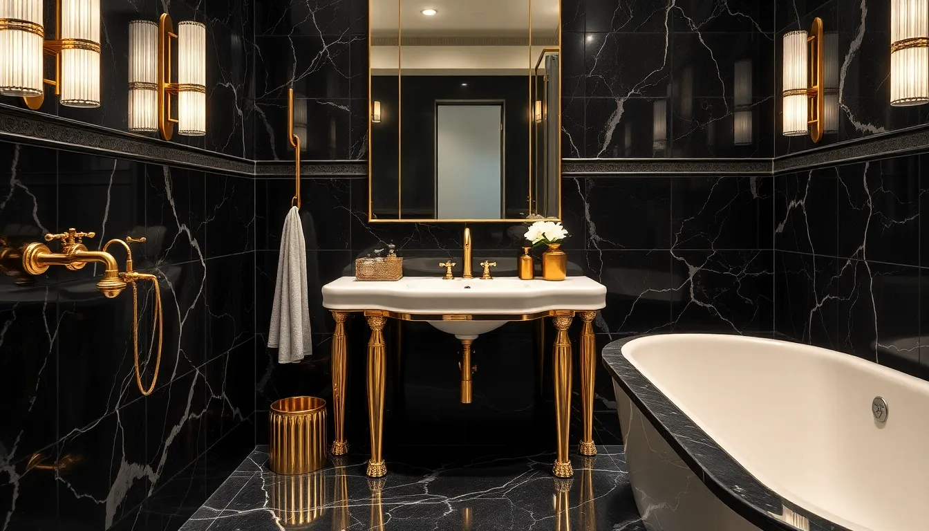 25 Stunning Art Deco Bathroom Ideas That Bring 1920s Glamour to Your Home 1