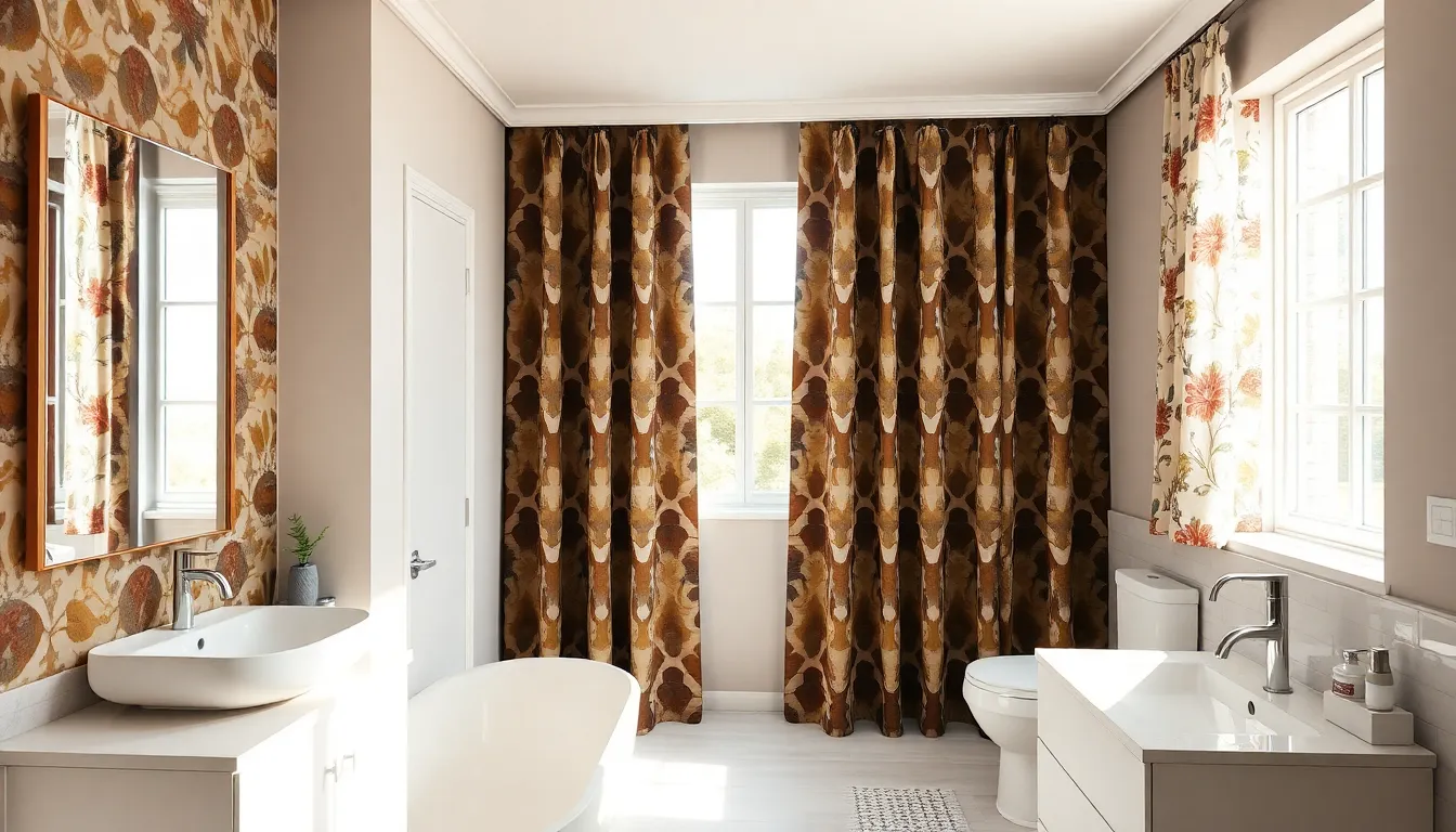 25 Stunning Bathroom Curtain Ideas to Transform Your Space on Any Budget 2 25 Stunning Bathroom Curtain Ideas to Transform Your Space on Any Budget 1