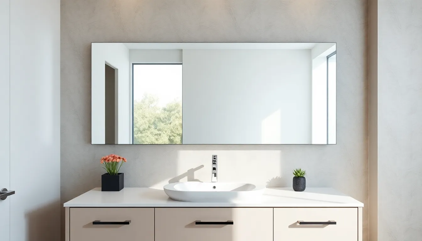 25 Stunning Bathroom Mirror Ideas for Single Sink Vanities That'll Transform Your Space 2 25 Stunning Bathroom Mirror Ideas for Single Sink Vanities That'll Transform Your Space 1