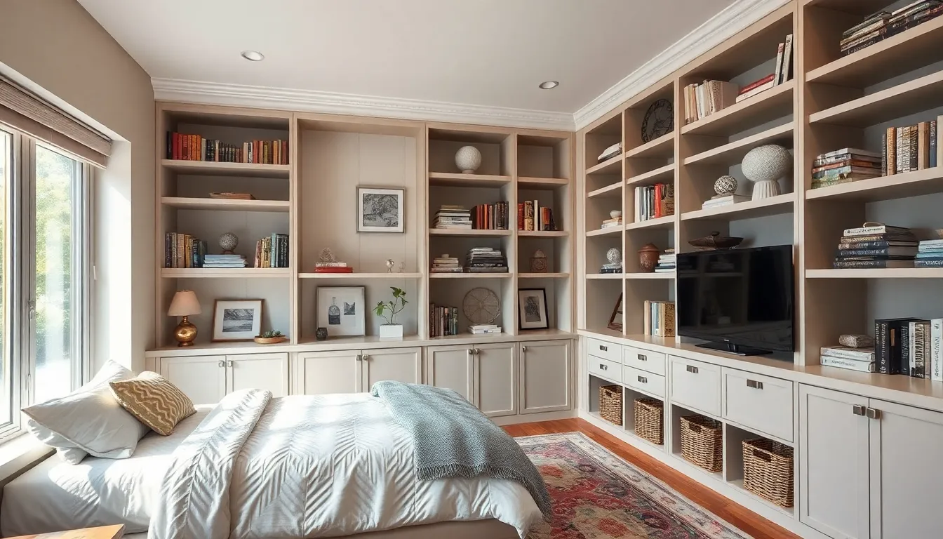 25 Brilliant Bedroom Shelving Ideas to Maximize Your Space in 2025 2 25 Brilliant Bedroom Shelving Ideas to Maximize Your Space in 2025 1