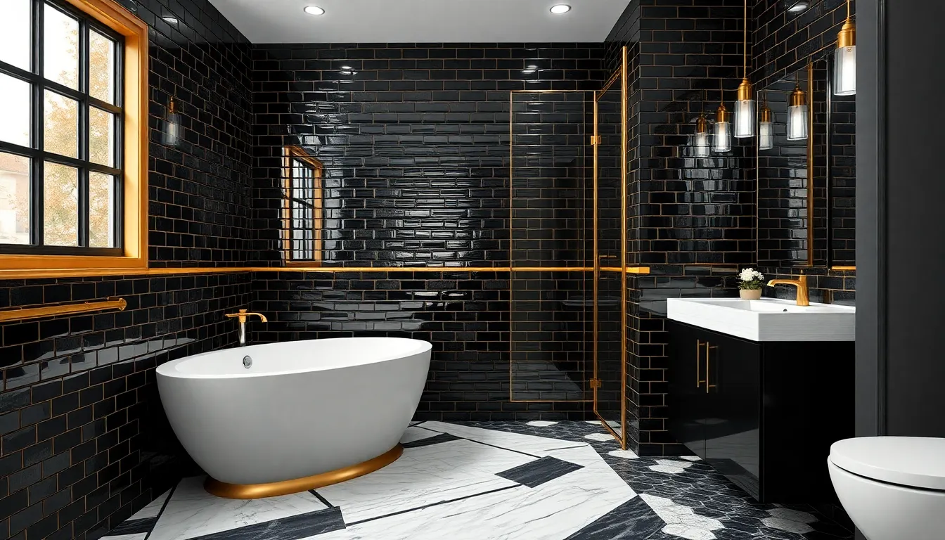 27 Black and Gold Bathroom Ideas to Transform Your Space in 2025 2 27 Black and Gold Bathroom Ideas to Transform Your Space in 2025 1