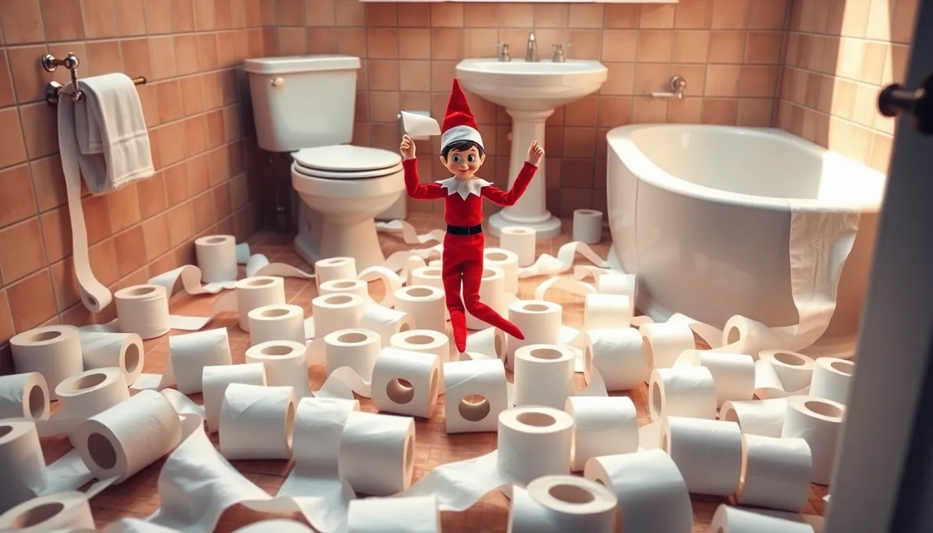 25 Hilarious Elf on the Shelf Bathroom Ideas Kids Will Love This Christmas 2 25 Hilarious Elf on the Shelf Bathroom Ideas Kids Will Love This Christmas 1