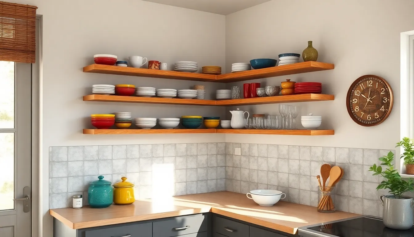 25 Floating Shelves Kitchen Ideas That'll Transform Your Space (+ Easy Install Tips) 2 25 Floating Shelves Kitchen Ideas That'll Transform Your Space (+ Easy Install Tips) 1