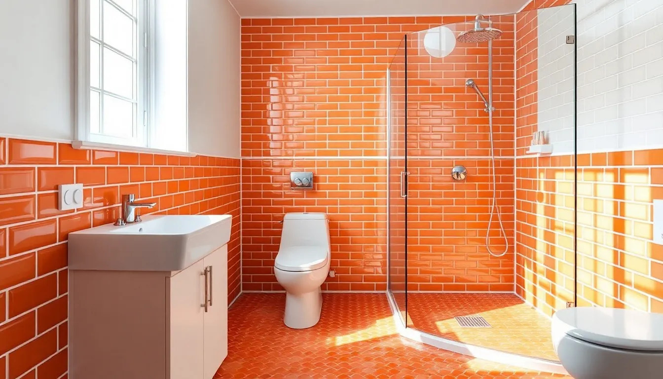25 Stunning Orange Bathroom Ideas That Will Transform Your Space in 2025 1