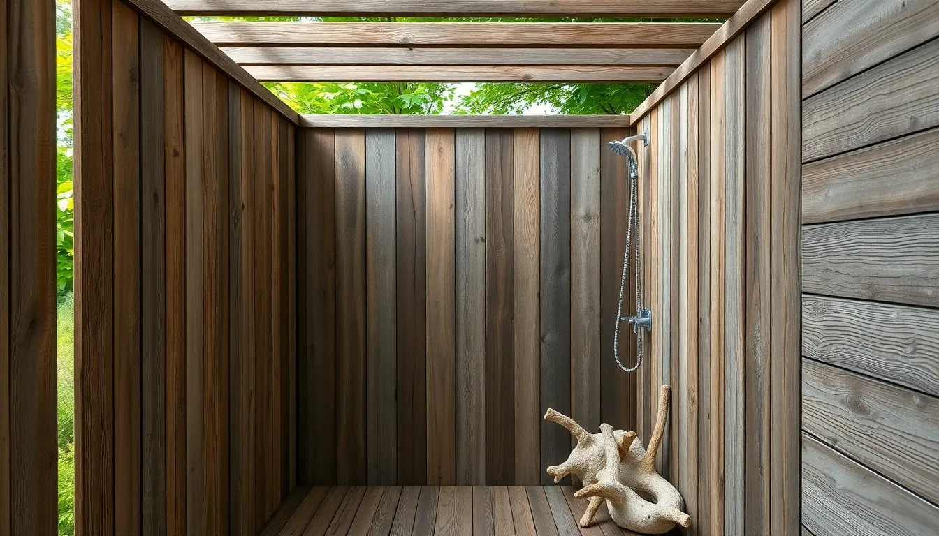 25 Stunning Rustic Outdoor Shower Ideas That'll Transform Your Backyard Into a Spa 2 25 Stunning Rustic Outdoor Shower Ideas That'll Transform Your Backyard Into a Spa 1
