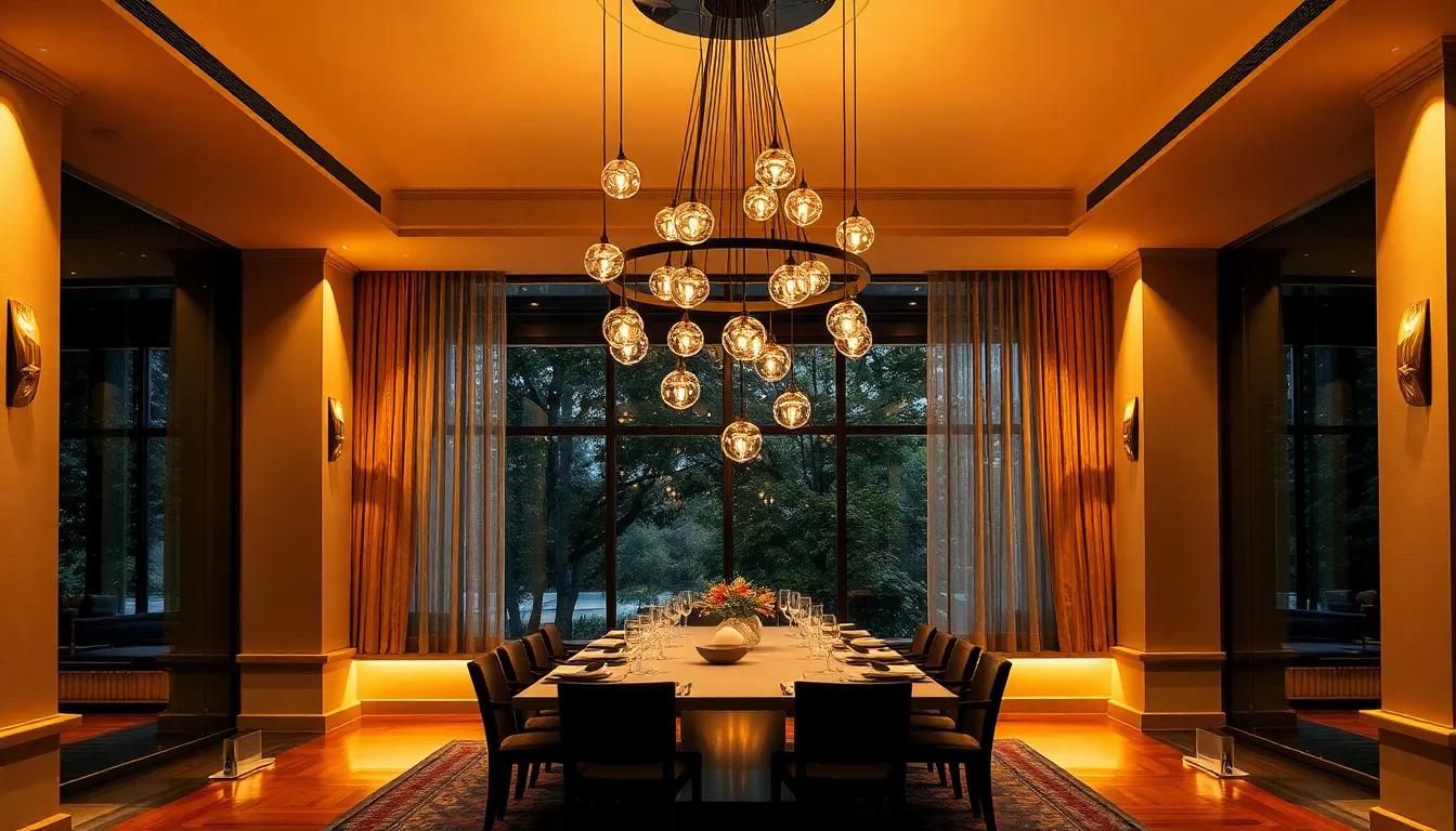 50 Modern Dining Room Lighting Ideas That Will Transform Your Space in 2025 16 50 Modern Dining Room Lighting Ideas That Will Transform Your Space in 2025 15