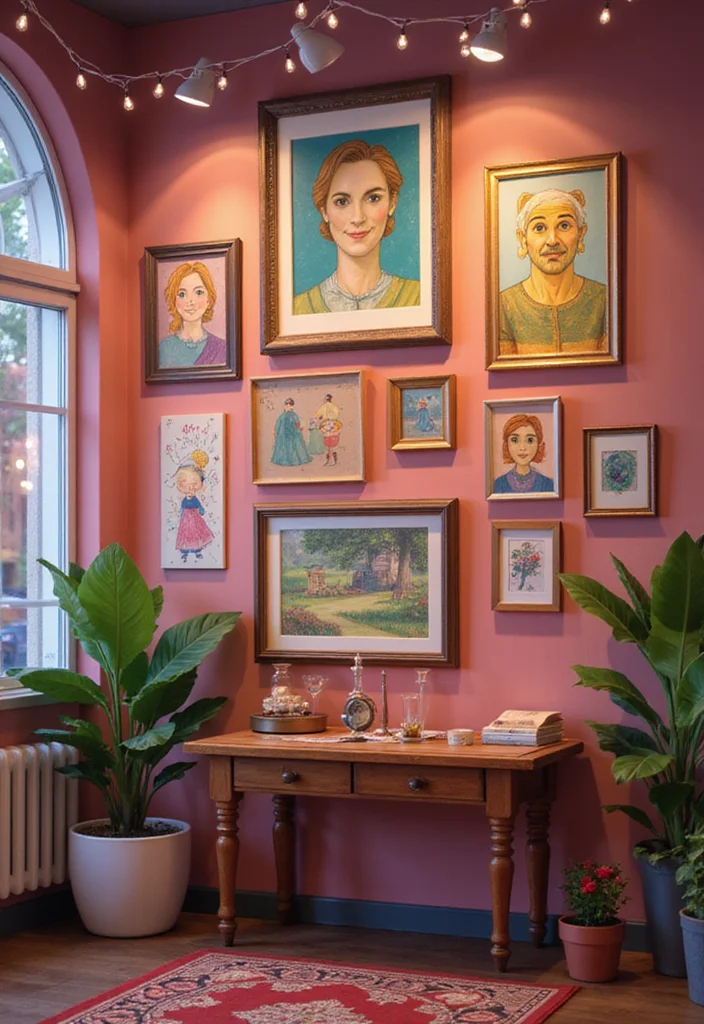 10 Bloxburg Wall Decor Ideas for Cute Creative Builds - 1. Whimsical Gallery Wall