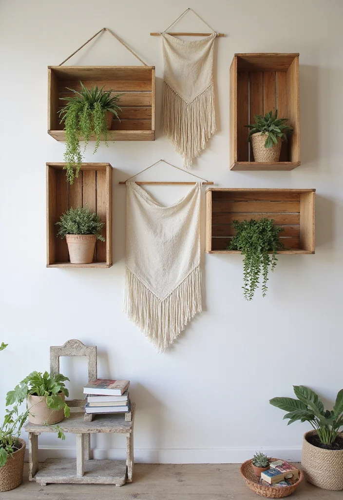 10 Hostel Wall Decor Ideas for Warm Affordable Style 5. Upcycled Materials for Eco Friendly Charm
