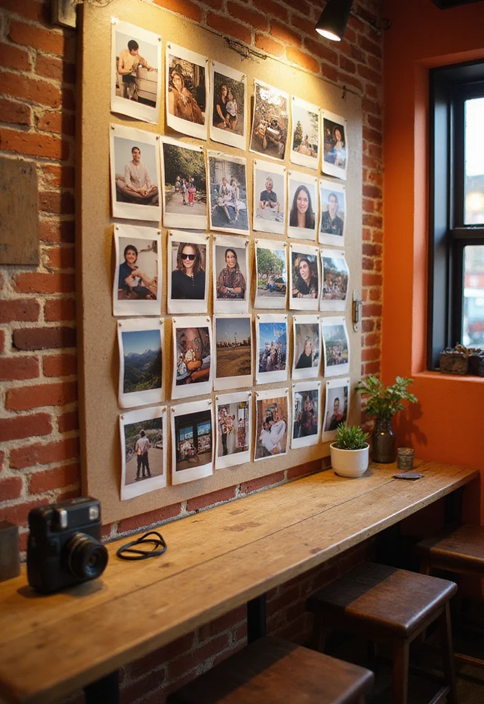 10 Polaroid Ideas Room Wall Decor for Personal Creative Touches 10. Interactive Photo Wall