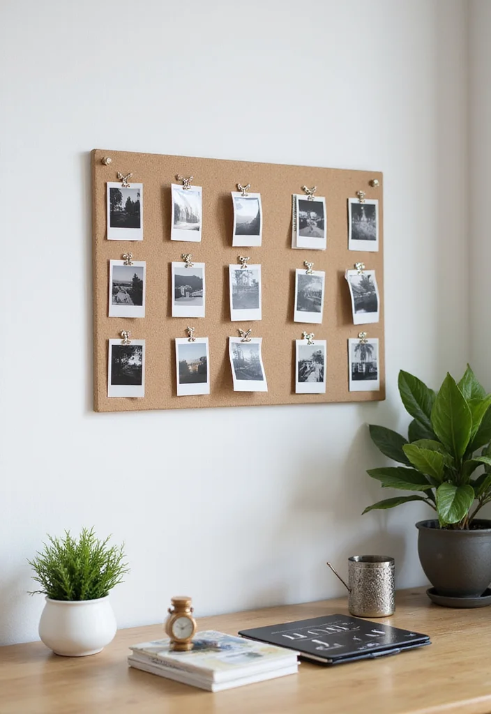 10 Polaroid Ideas Room Wall Decor for Personal Creative Touches 2. Minimalist Magnetic Display