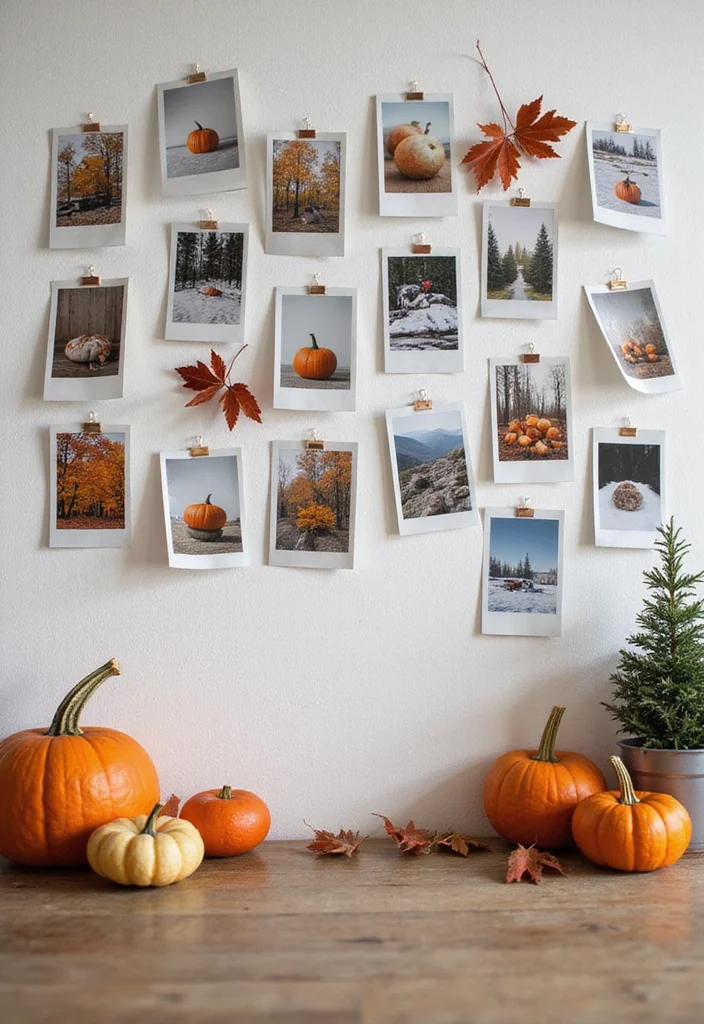 10 Polaroid Ideas Room Wall Decor for Personal Creative Touches 9. Seasonal Switch Up