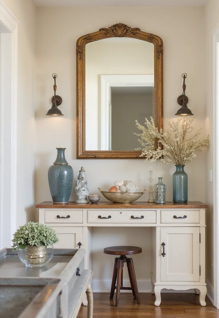 10 Under Stairs Wall Decor Ideas for Clever Small Spots 45 10 Under Stairs Wall Decor Ideas for Clever Small Spots 5. Statement Mirror to Enhance Light and Space