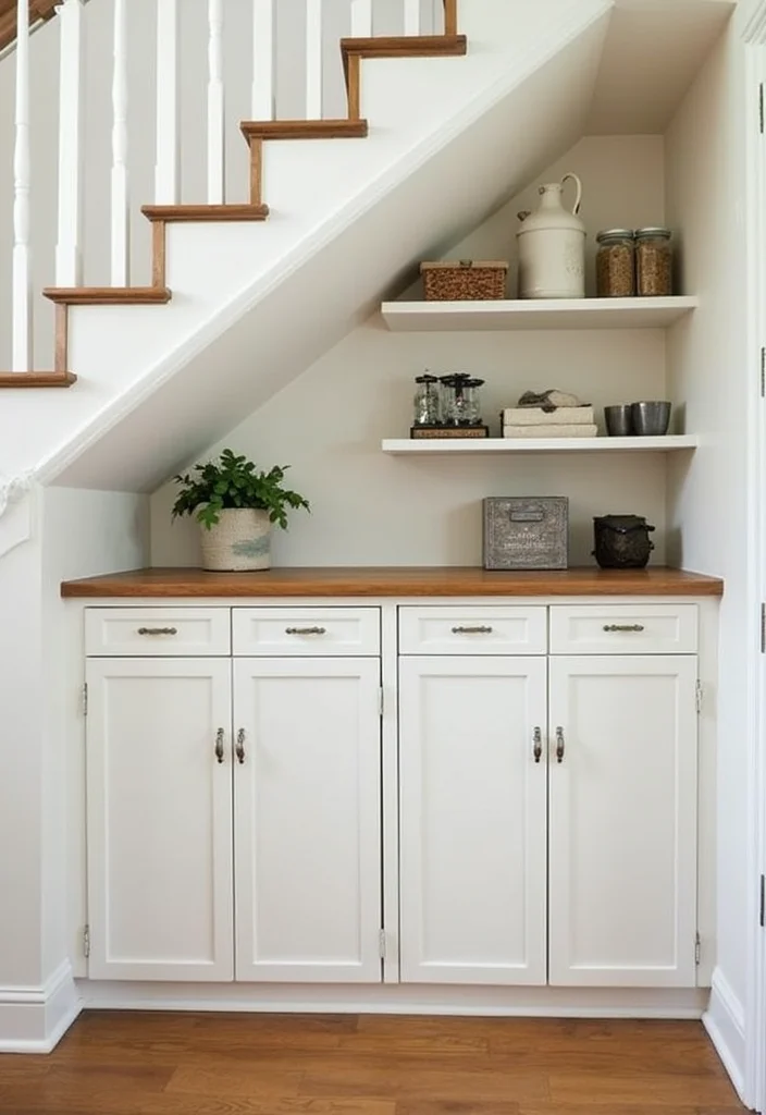 10 Under Stairs Wall Decor Ideas for Clever Small Spots 67 10 Under Stairs Wall Decor Ideas for Clever Small Spots 7. Customized Storage Solutions for Organized Charm