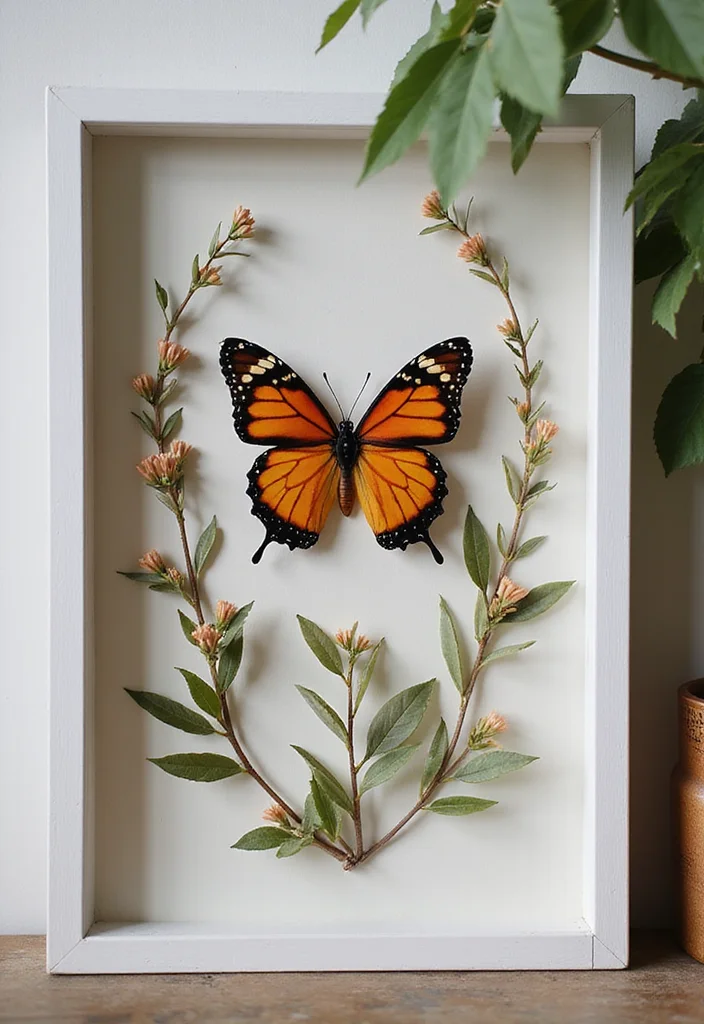 10 Wall Butterfly Decor Ideas for Soft Whimsical Accents 100 10 Wall Butterfly Decor Ideas for Soft Whimsical Accents 10. Natural Butterfly Pressings