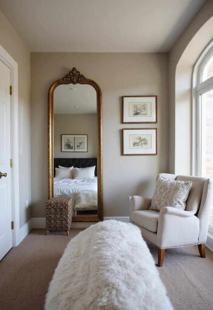 12 Basement Bedroom Ideas on a Budget for Comfortable Savings 6. Mirror Magic