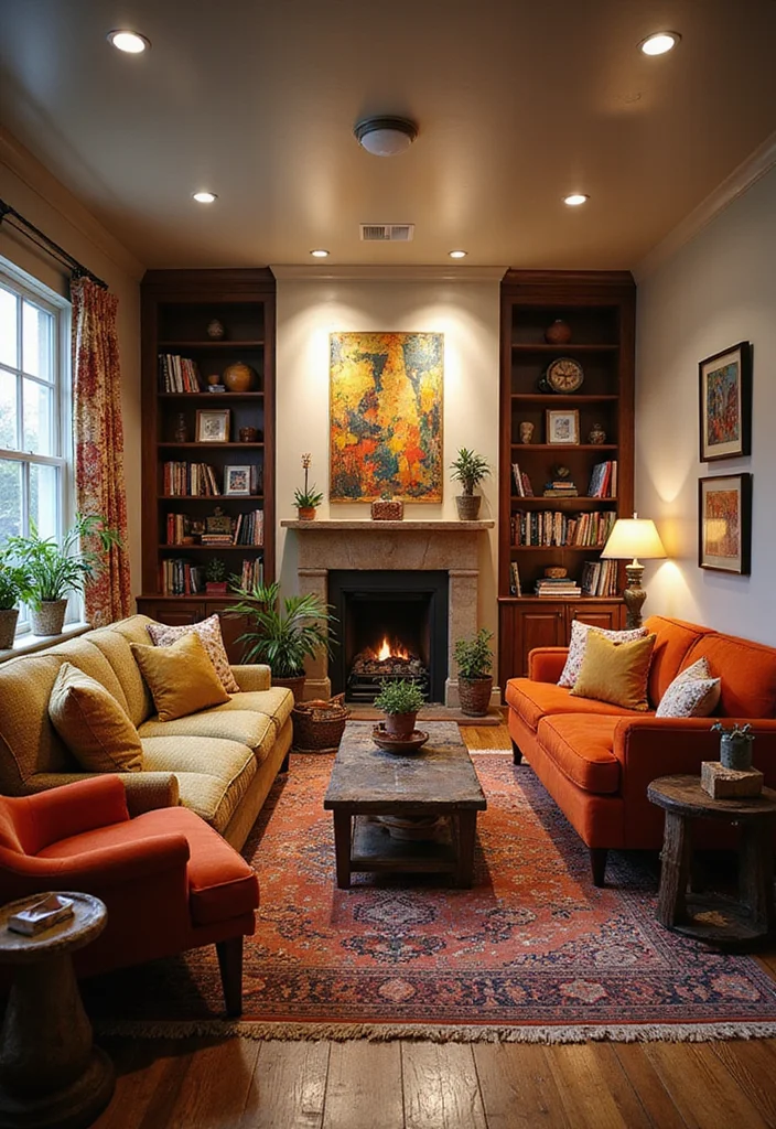 12 Basement Couch Ideas for Cozy Relaxed Seating 111 12 Basement Couch Ideas for Cozy Relaxed Seating 11. Eclectic Mix