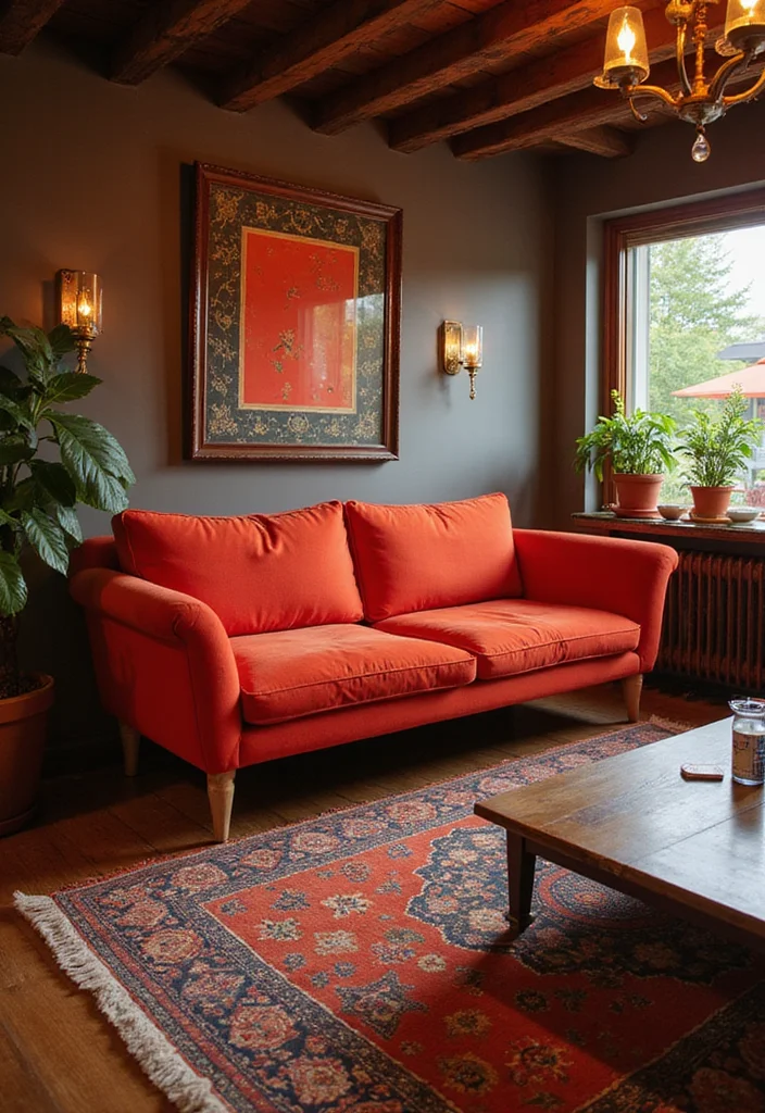 12 Basement Couch Ideas for Cozy Relaxed Seating 122 12 Basement Couch Ideas for Cozy Relaxed Seating 12. Bold Colors