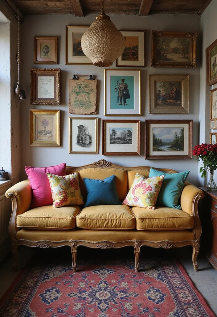 12 Basement Couch Ideas for Cozy Relaxed Seating 23 12 Basement Couch Ideas for Cozy Relaxed Seating 3. Vintage Vibes