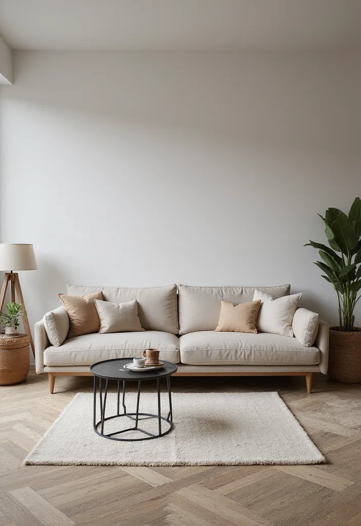 12 Basement Couch Ideas for Cozy Relaxed Seating 78 12 Basement Couch Ideas for Cozy Relaxed Seating 8. Minimalist Designs