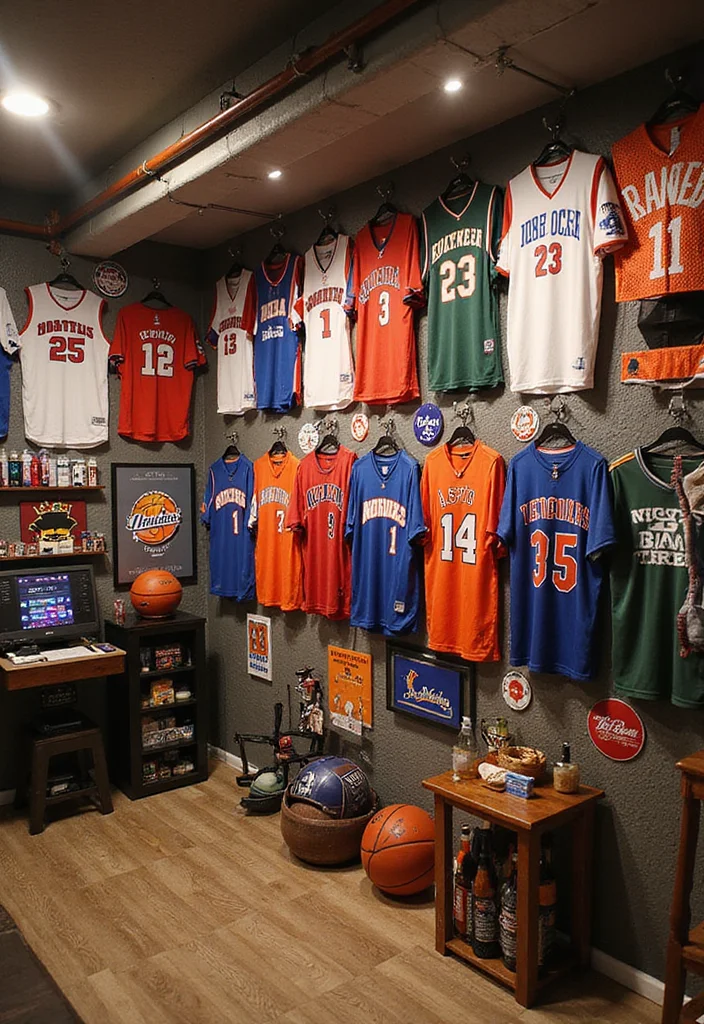 12 Basement Sports Bar Ideas for Fun Game Day Vibes 1. Team Spirit Walls