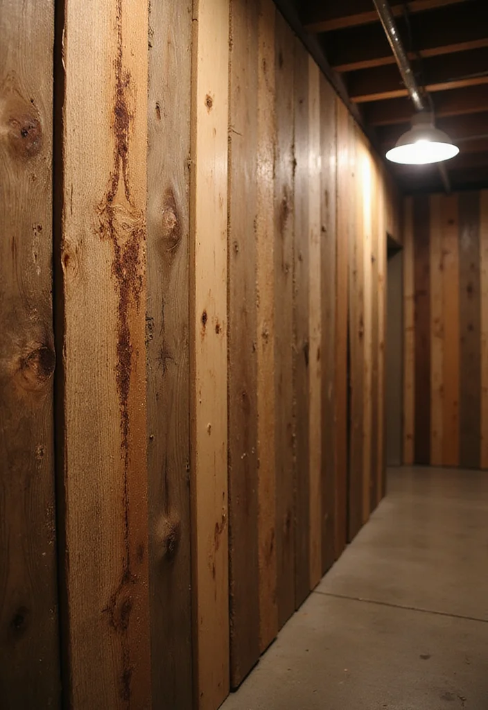 12 Basement Wall Paneling Ideas for Texture and Warmth - 1. Reclaimed Wood Panels