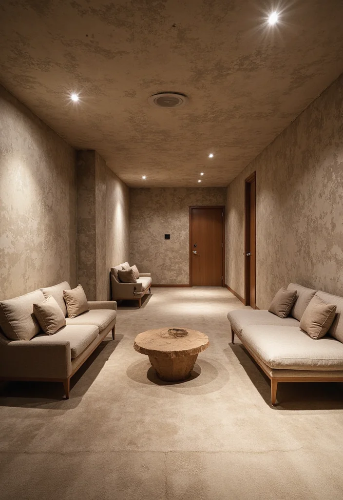 12 Basement Wall Paneling Ideas for Texture and Warmth - 10. Textured Plaster Work