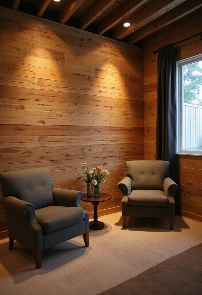 12 Basement Wall Paneling Ideas for Texture and Warmth - 6. Plank Wall Paneling
