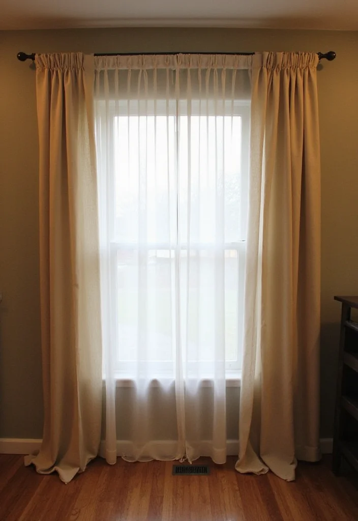 12 Basement Window Ideas for Light and Privacy Solutions 56 12 Basement Window Ideas for Light and Privacy Solutions 6. Layered Window Treatments