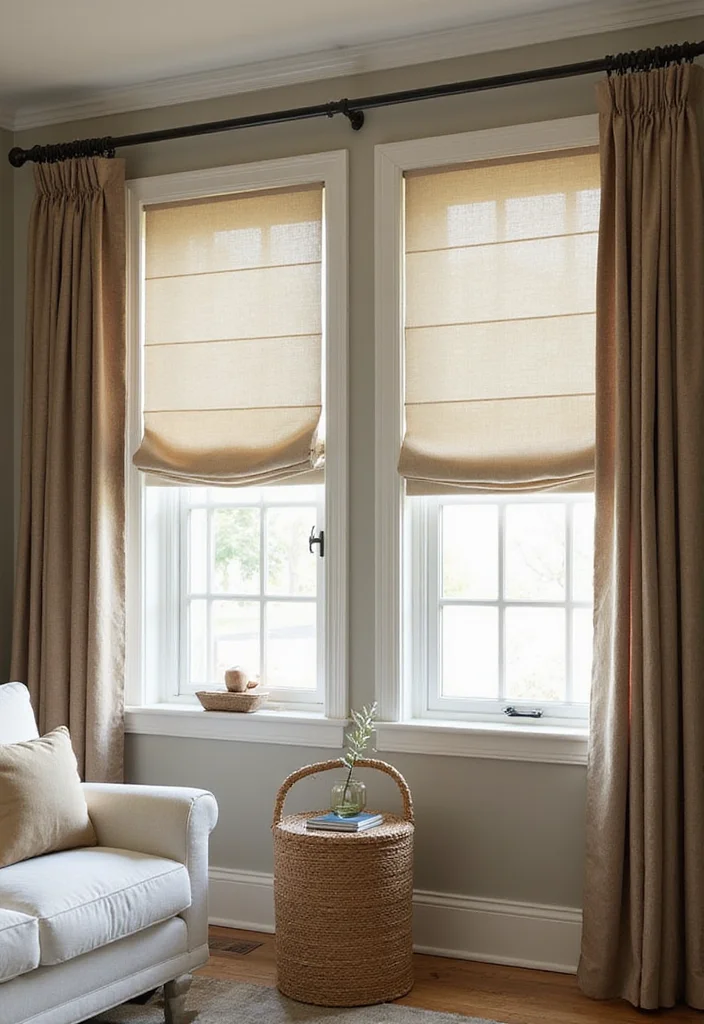 12 Canopy Curtain Ideas for Romantic Layered Comfort 100 12 Canopy Curtain Ideas for Romantic Layered Comfort - 10. Practical Roman Shades