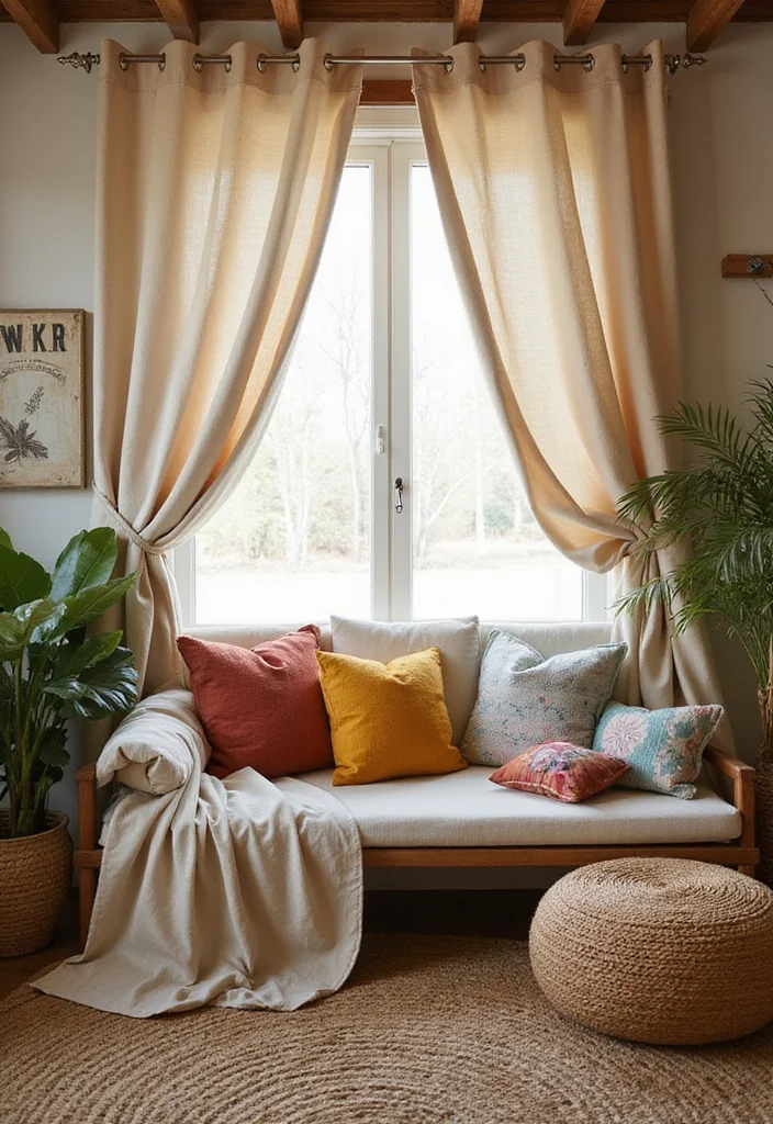 12 Canopy Curtain Ideas for Romantic Layered Comfort 34 12 Canopy Curtain Ideas for Romantic Layered Comfort - 4. Organic Cotton Canvas