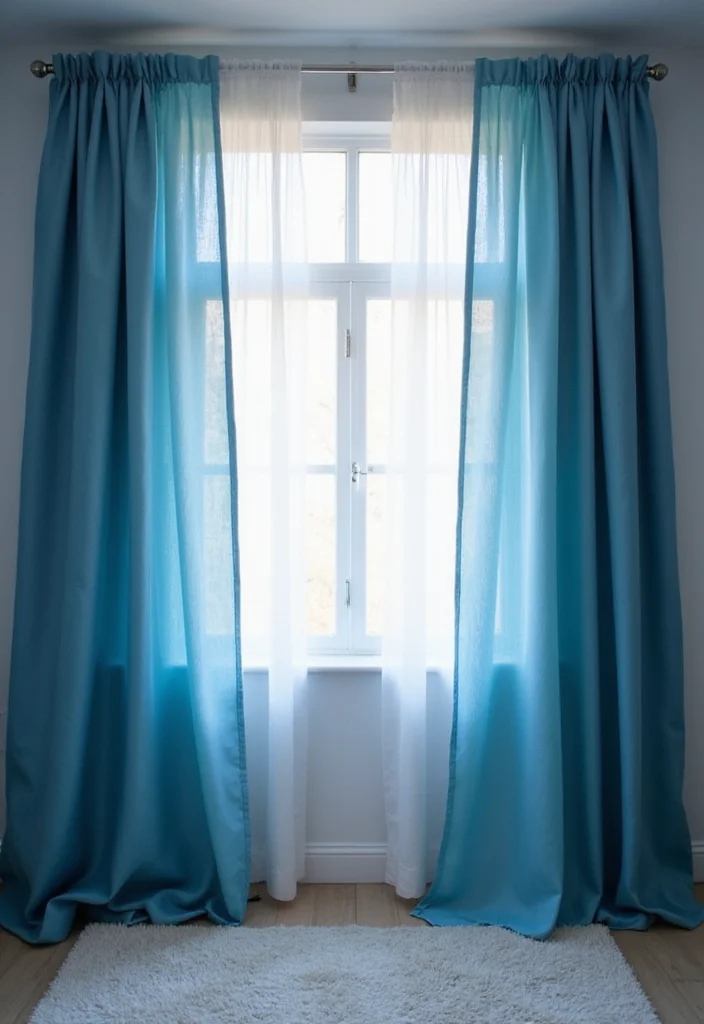 12 Canopy Curtain Ideas for Romantic Layered Comfort 78 12 Canopy Curtain Ideas for Romantic Layered Comfort - 8. Dreamy Ombre Effects