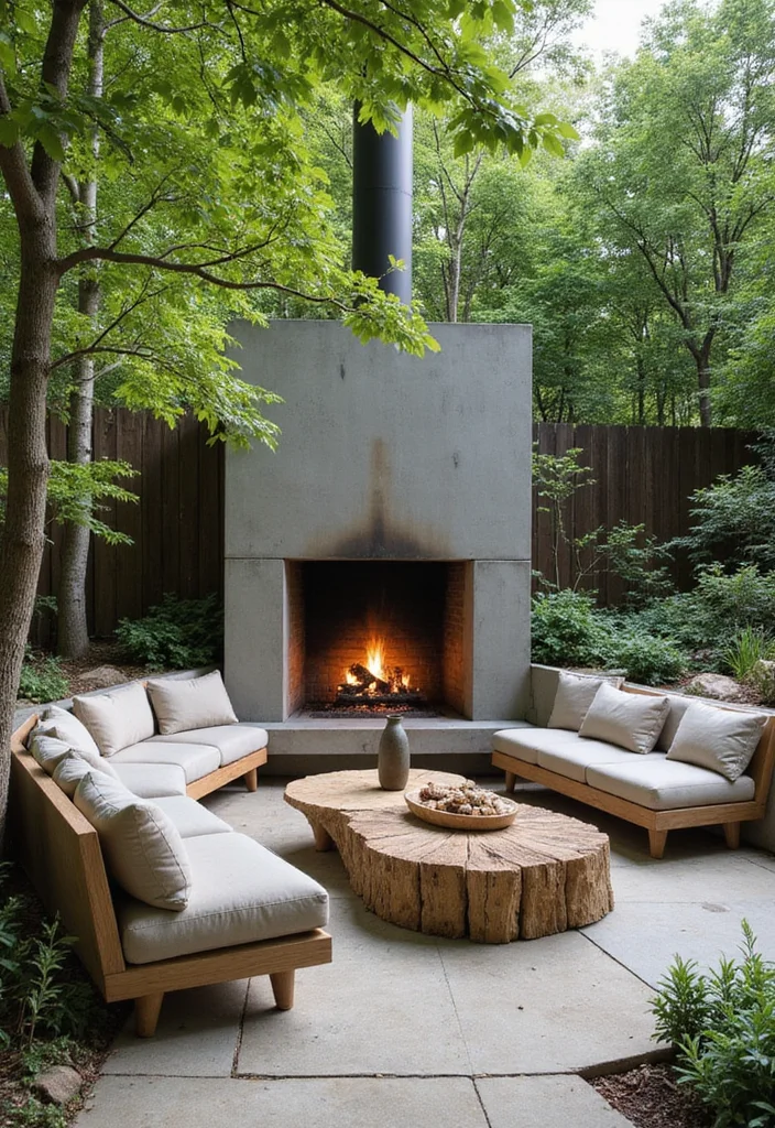 12 Corner Outdoor Fireplace Ideas for Cozy Backyard Layouts 9. Eco Friendly Fireplaces