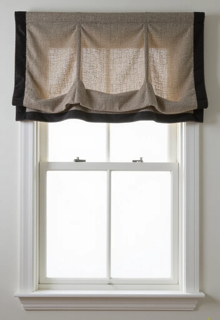 12 Curtain Cornice Ideas for Clean Architectural Finish 89 12 Curtain Cornice Ideas for Clean Architectural Finish 9. Contemporary Fabric Cornice with Trim