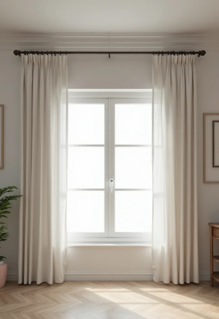 12 Curtain Set Up Ideas for Neat Functional Window Styling - 7. Decorative Cornices for Style