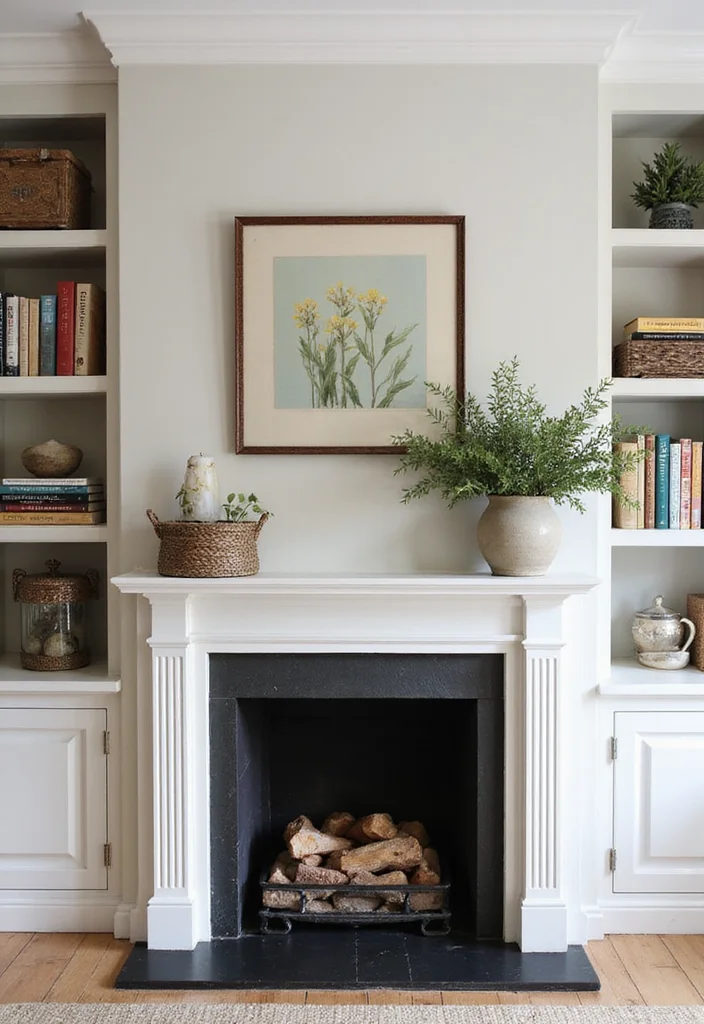 12 Fireplace Bookshelf Ideas for Warm Integrated Storage 4. Eco Friendly Built In Shelving