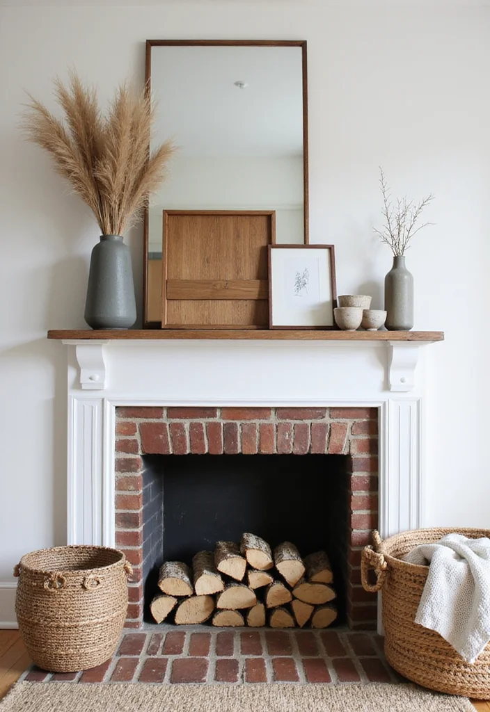 12 Fireplace Hearth Decor Ideas for Seasonal Warmth - 11. Functional Decor